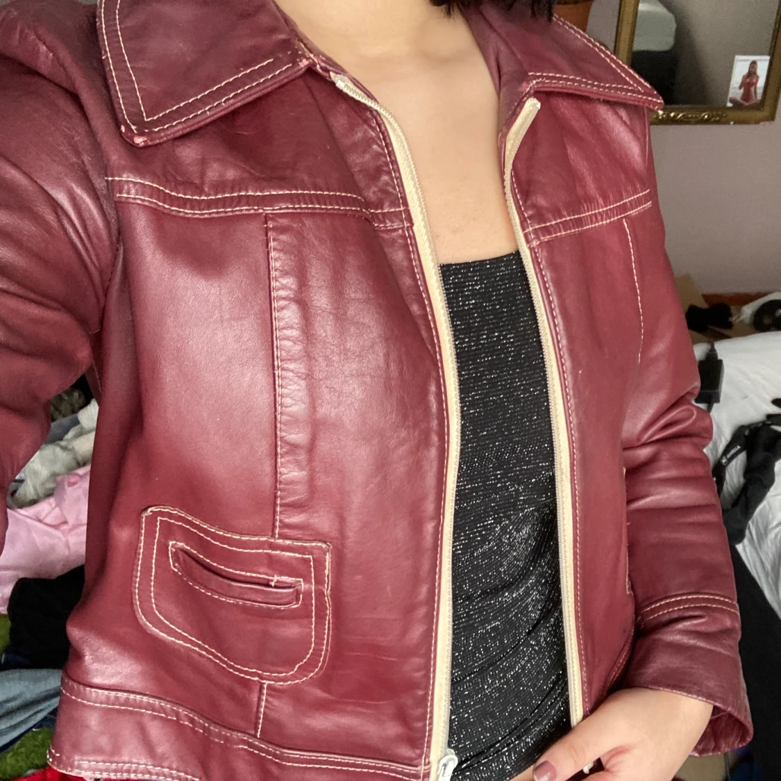 Skinnjacka vintage - 91