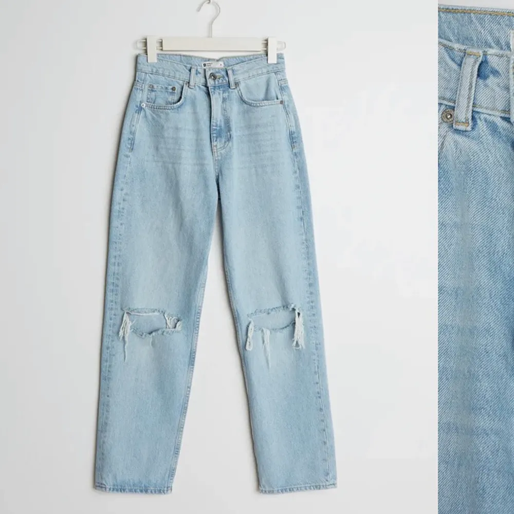 Populära jeans från gina tricot! Det är petite modellen och snålt använda!. Jeans & Byxor.