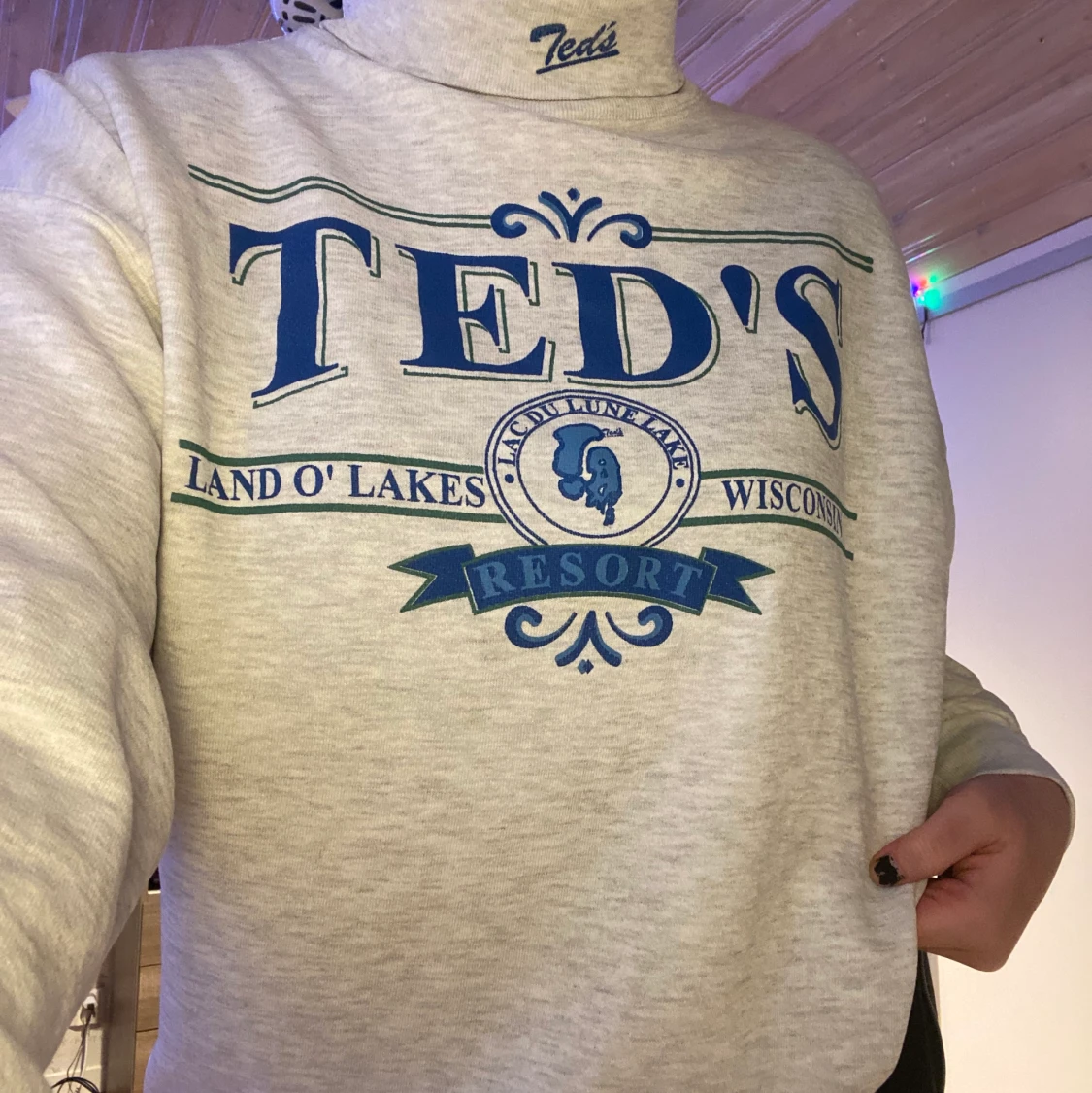 Grå Vintage polotröja