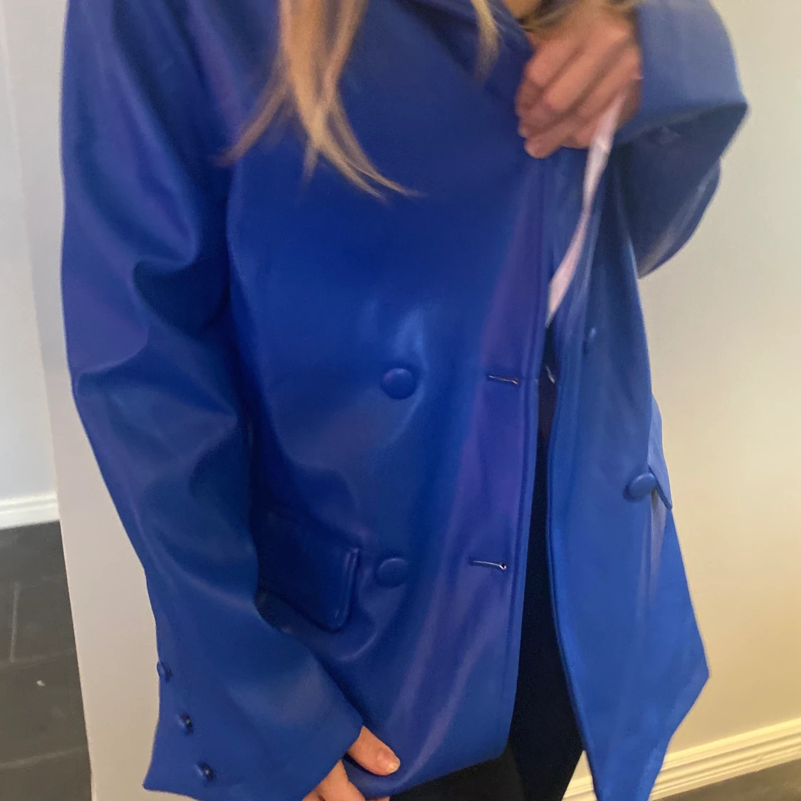 oversized skinn blazer