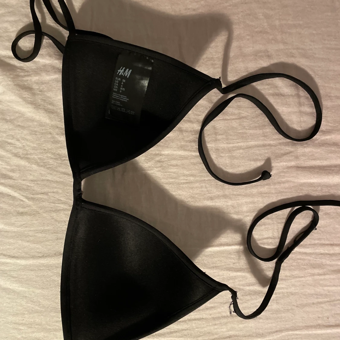 svart bikini topp strl 38 - 90