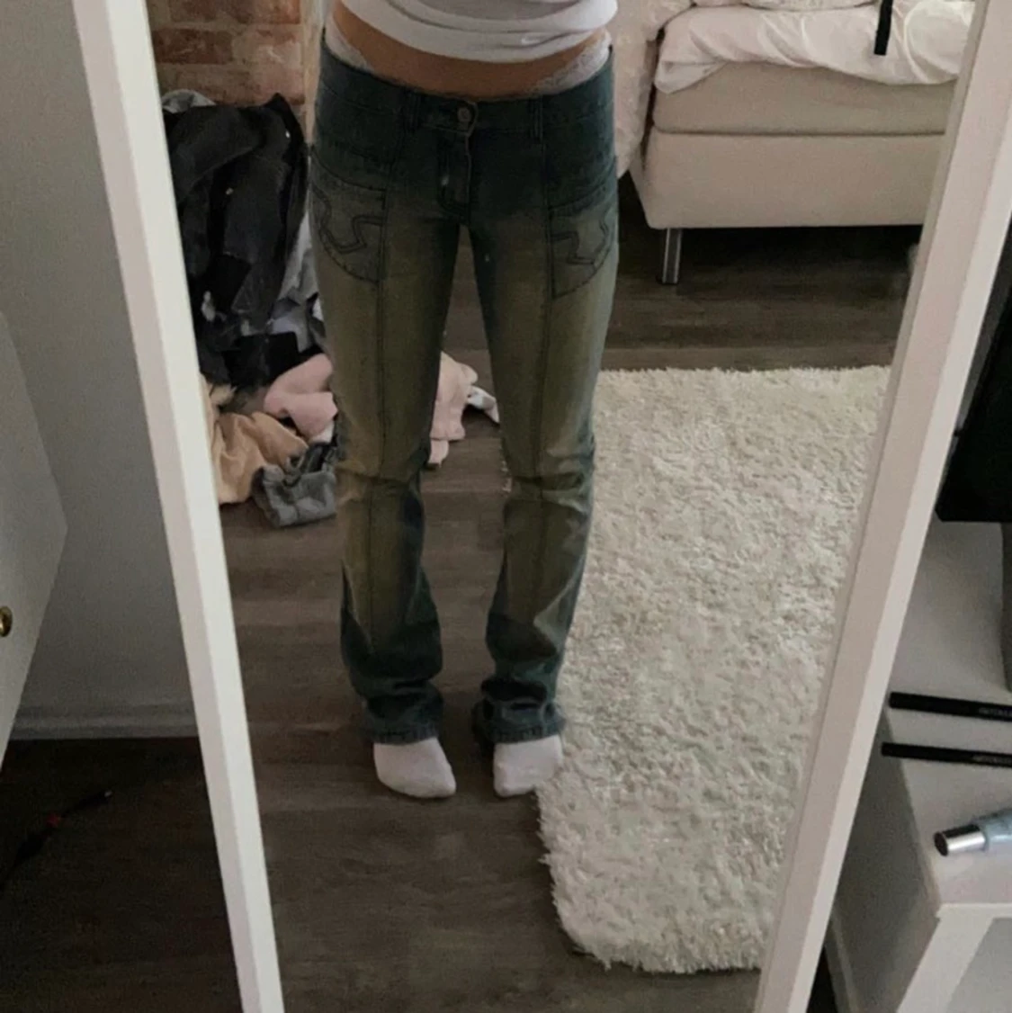 Lågmidjade jeans