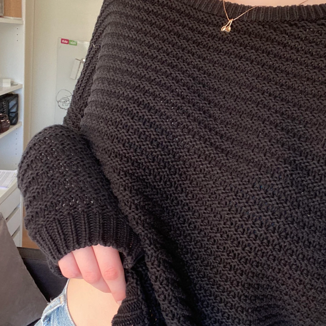 Svart stickad  - 91