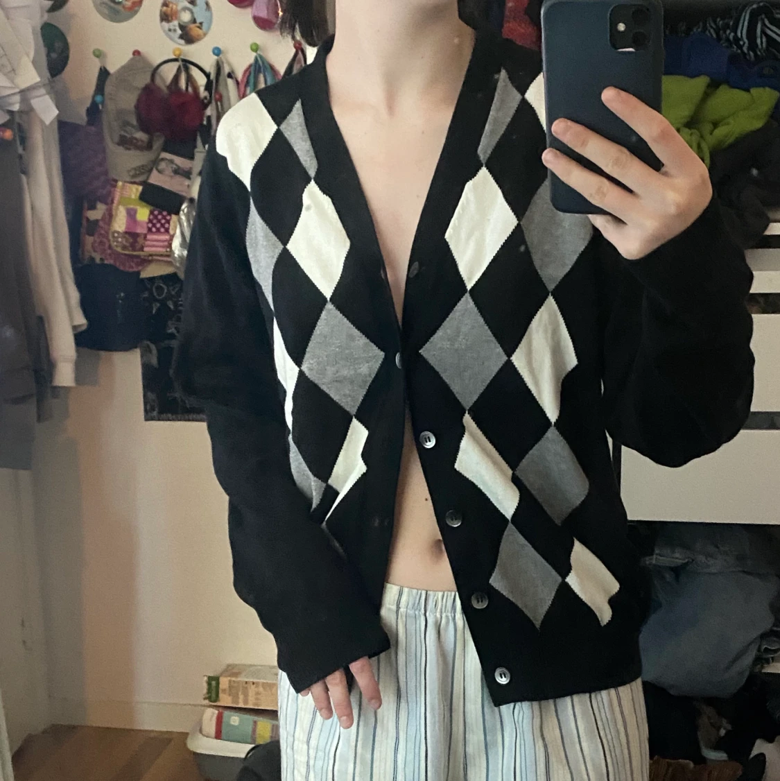 Trendig kofta med rutor!