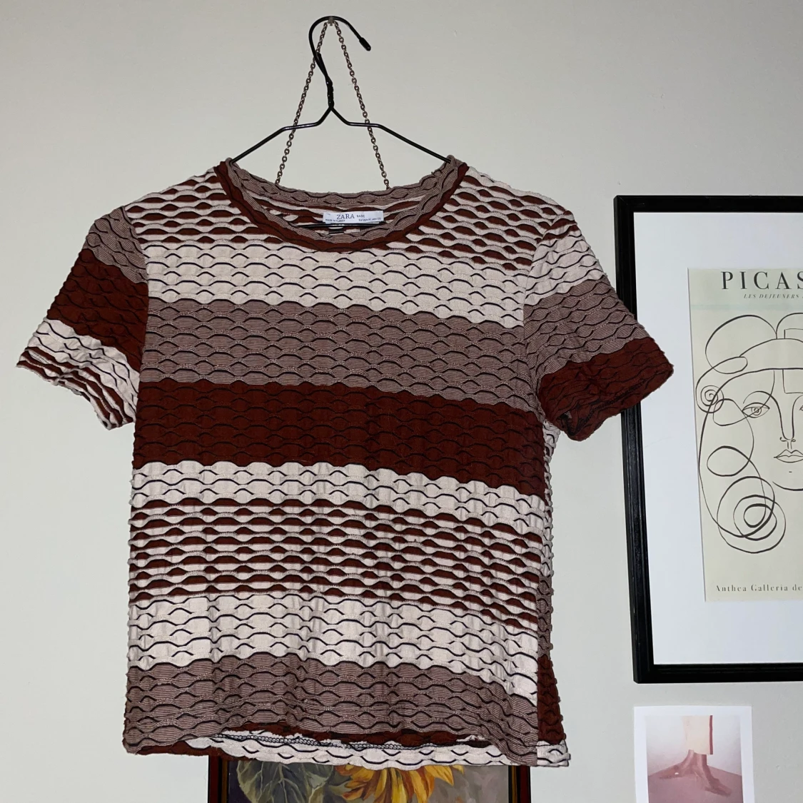 flerfärgad topp från zara - 90