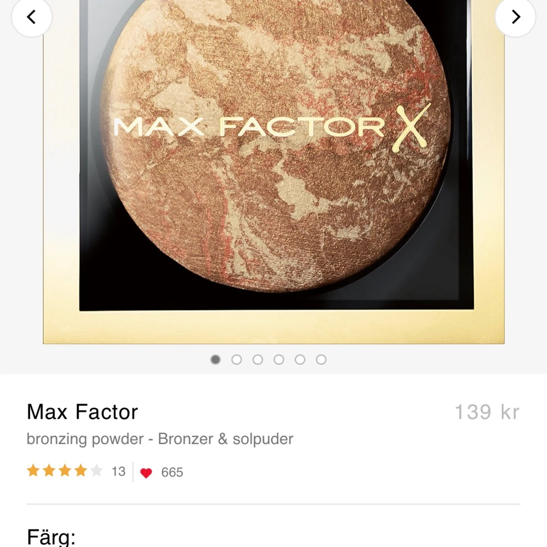 Max factor creme bronze