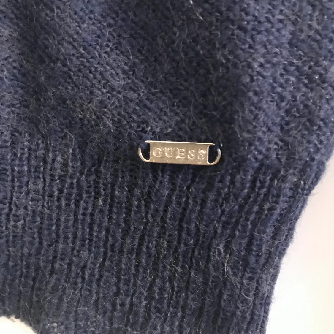 Guess tröja, blå & vit med spets - 90