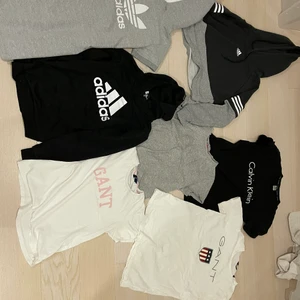 Tröjor/ t-shirts Adidas Gant Tommy H - 2 Adidas Hoodies xs 1 Adidas klänning xs 4 t-shirts Gant Calvin Klein Tommy H xs 150kr för hela paketet! Eller 50kr/styck 