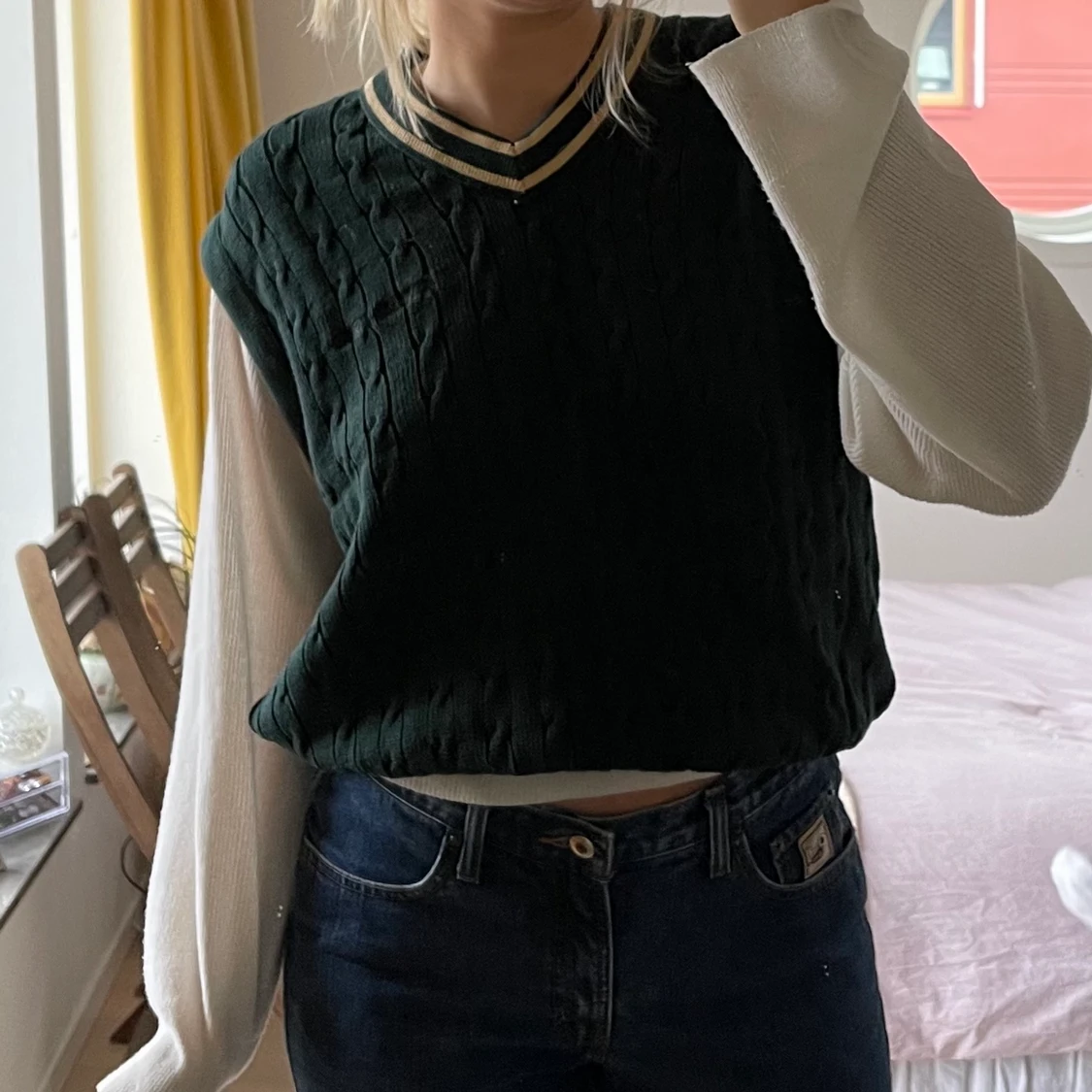 Unisex stickad väst - 90