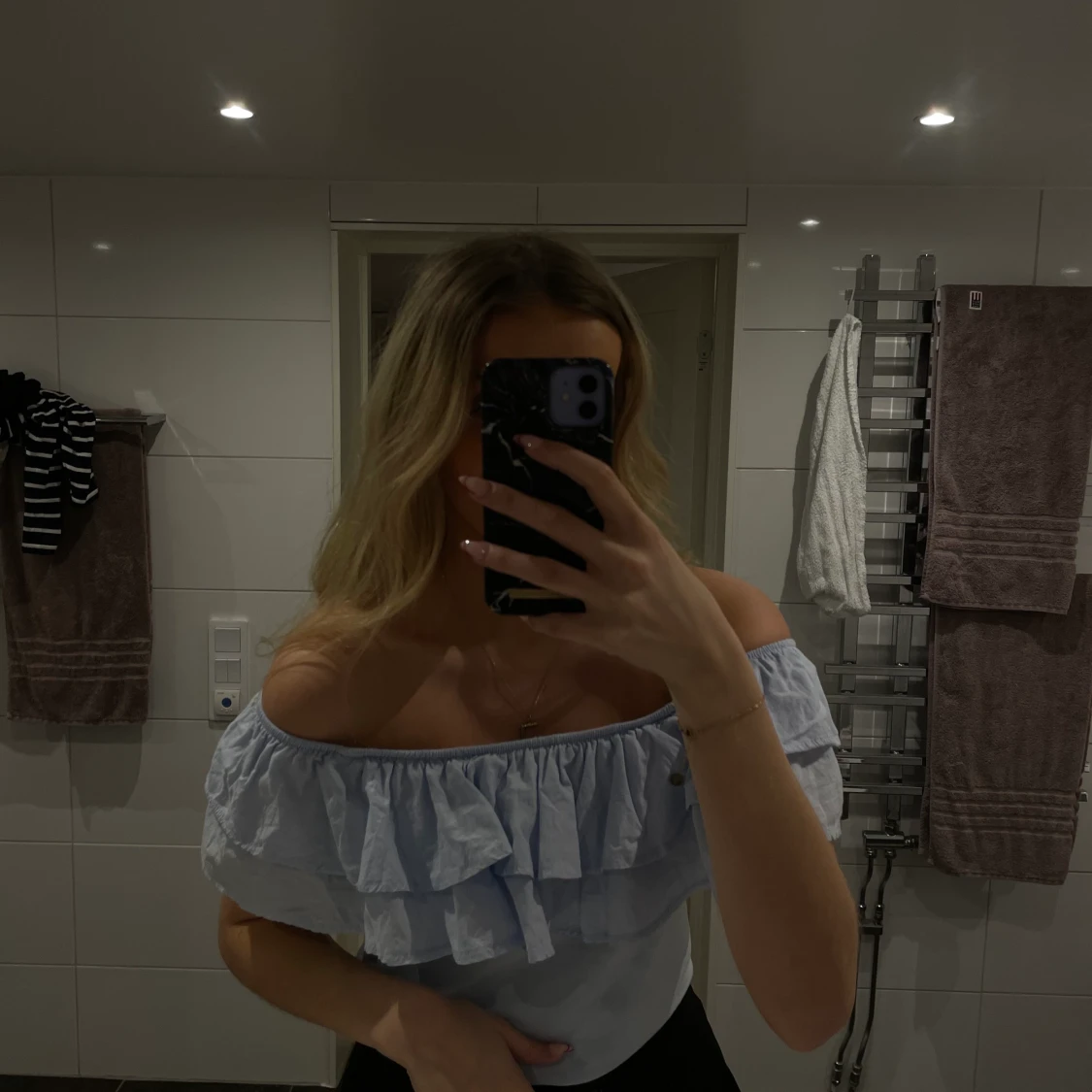 off shoulder topp h&m