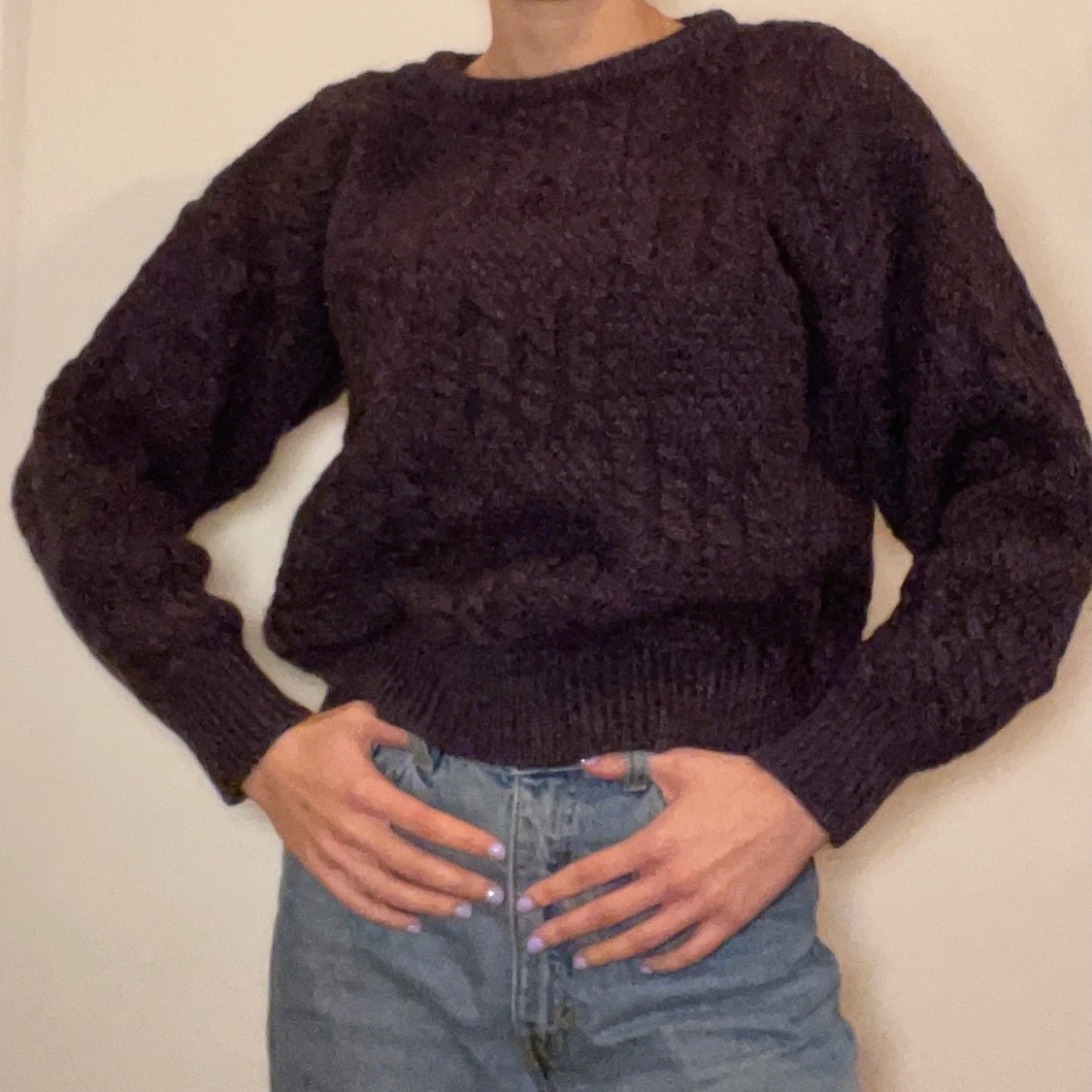 Purple Vintage Wool Sweater