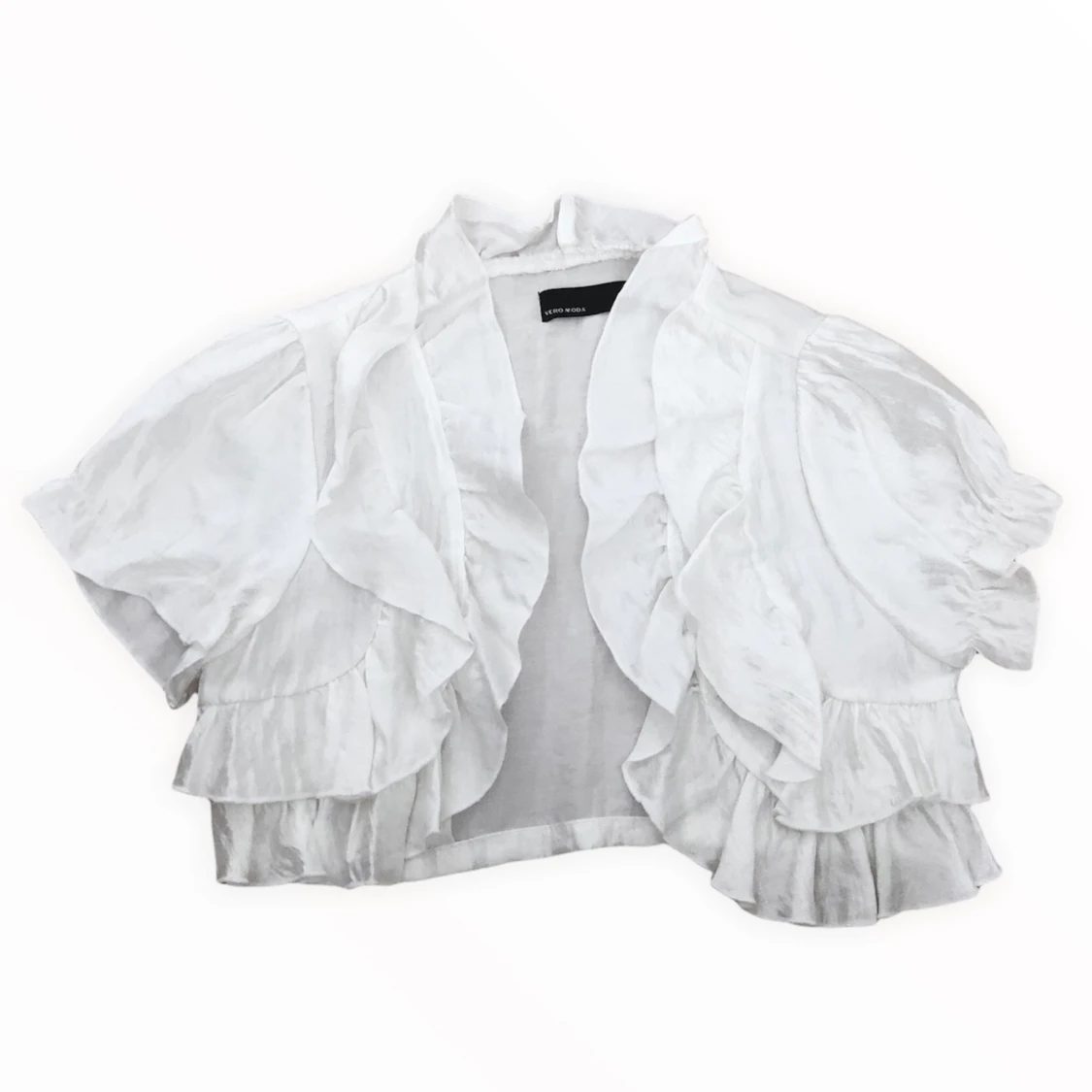 White mini flare top vest  - 90