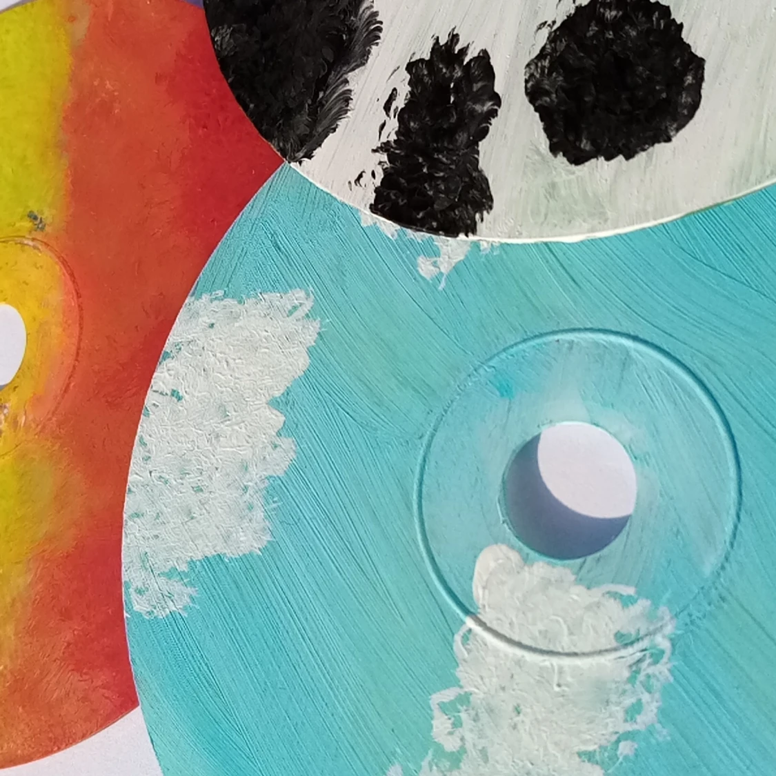 Målade CD-skivor  - 90