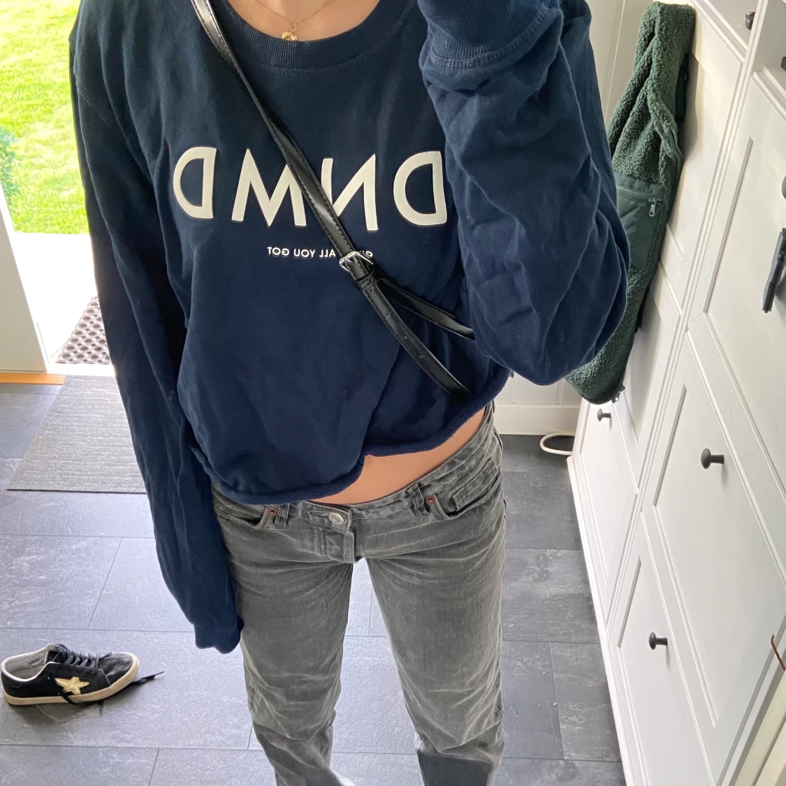 Marinblå tröja - 90