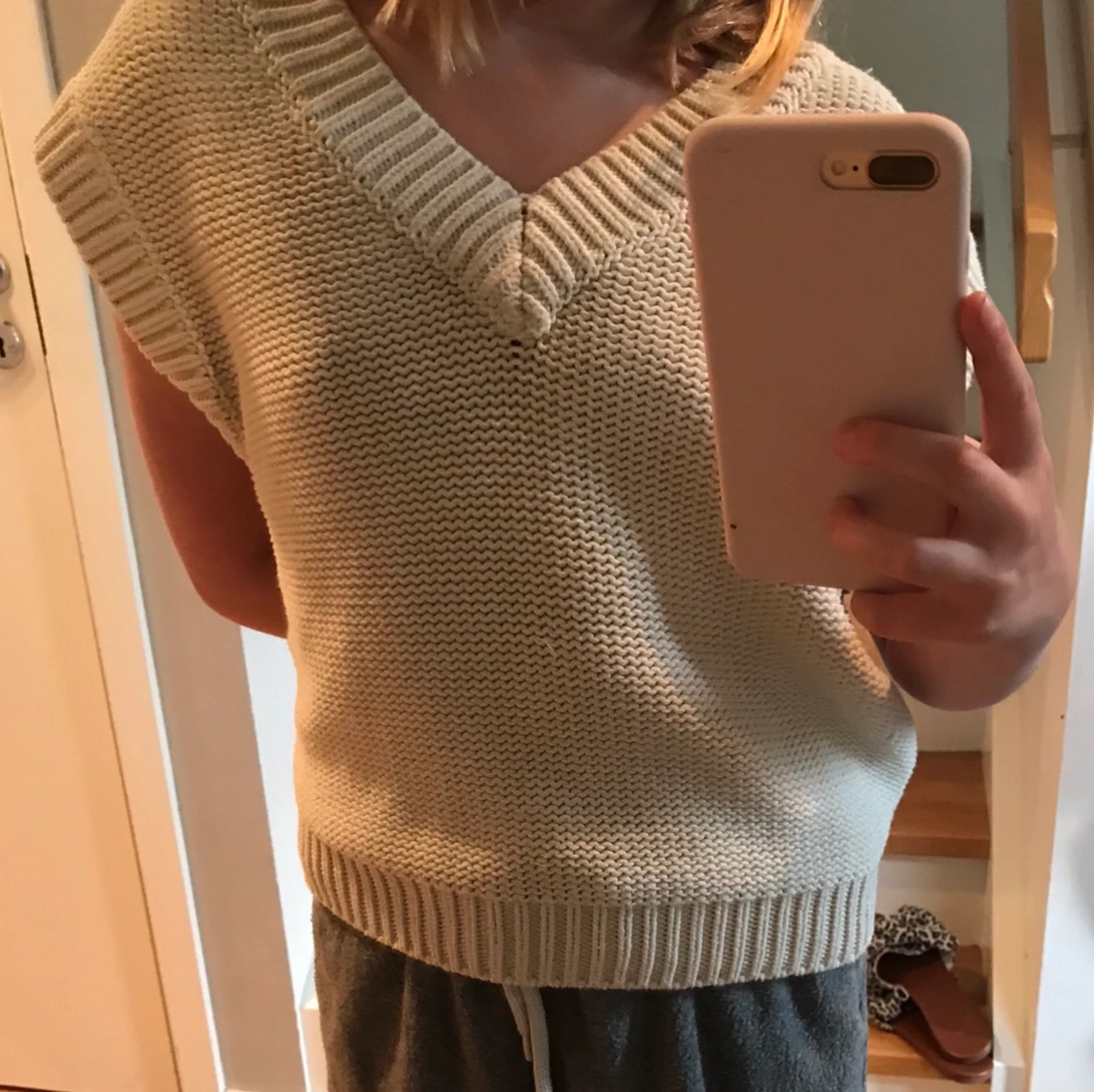 Stickad väst från Lindex 