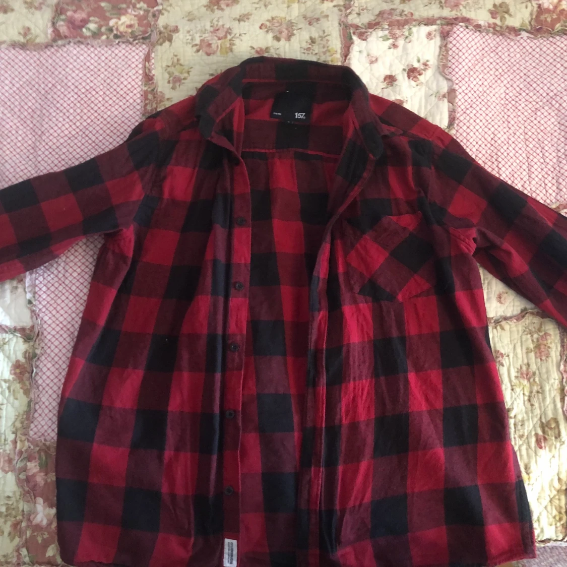 Röd flanellskjorta