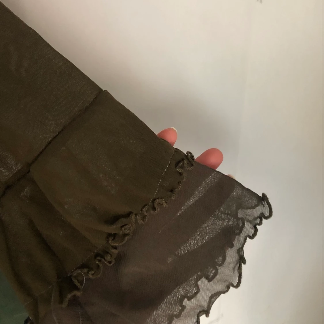 Grön/brun mesh tröja - 91