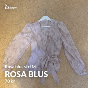 Rosa blus - Oanvänd rosa blus