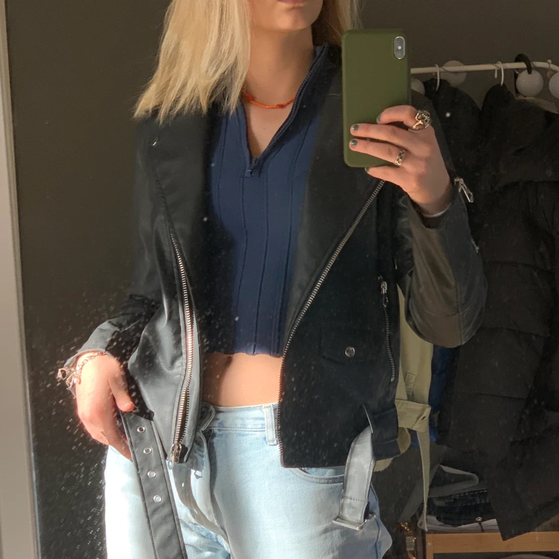 Skinnjacka i storlek S - 90