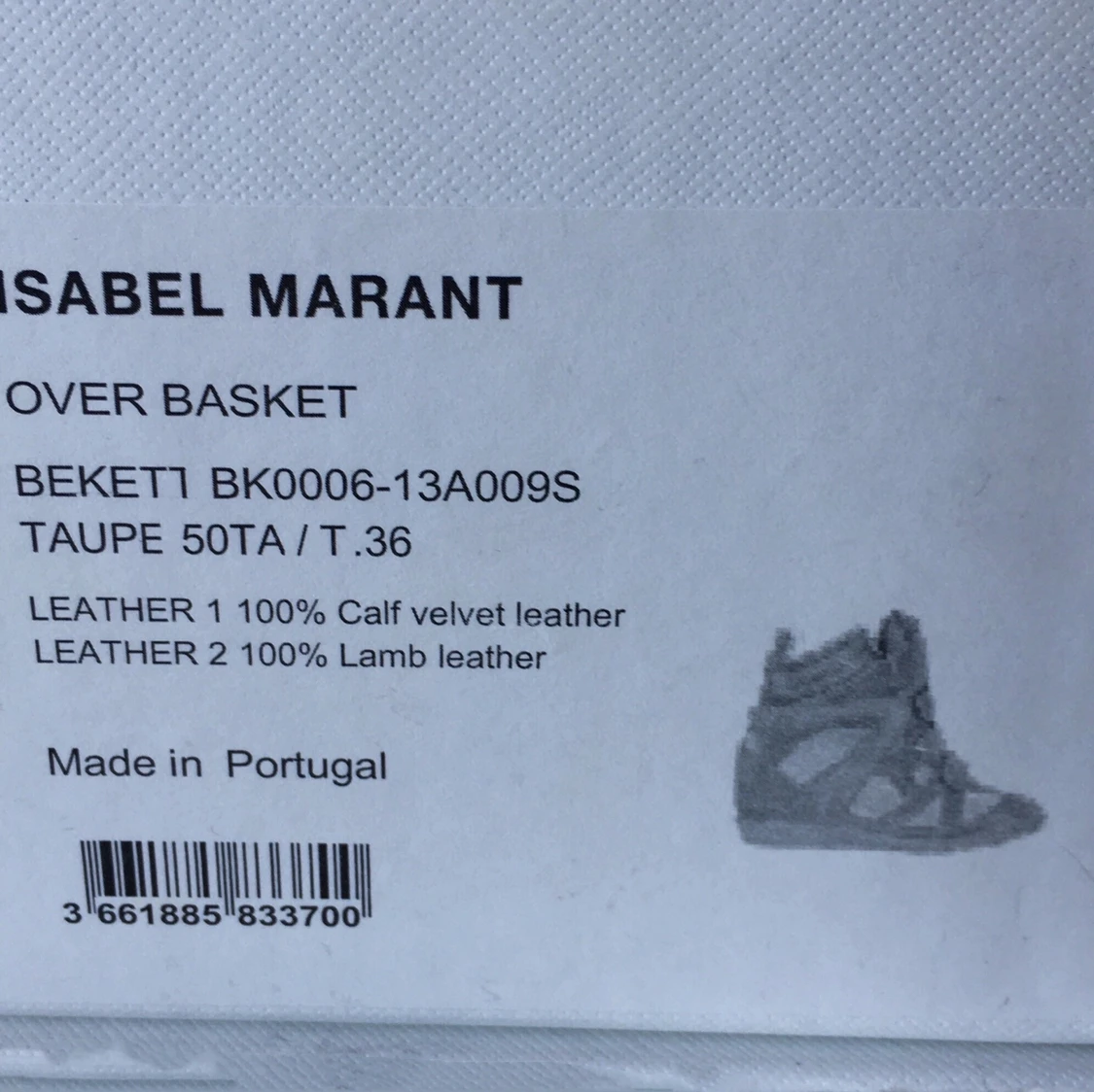 Isabel Marant Beketts Sneakers Storlek: 36 - 91