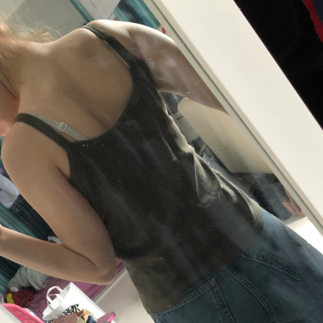 Mörkt grönt linne  - 91