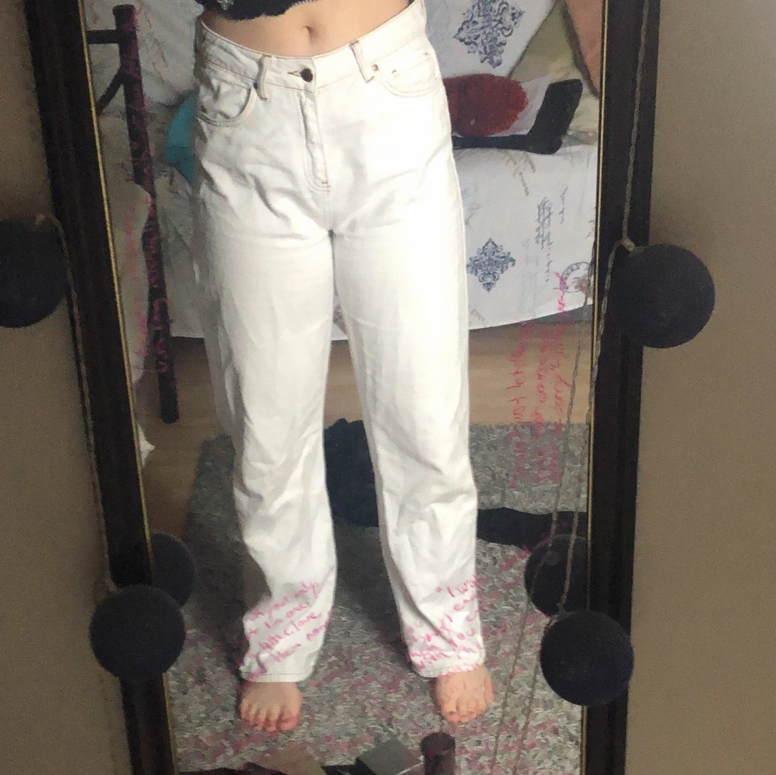 Vita jeans från Nelly