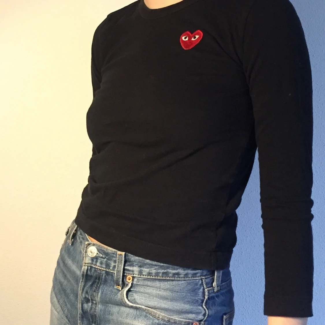 Comme des garcons tröja, svart