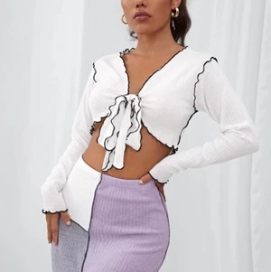 Vit långärmad tröja  - Endast testad