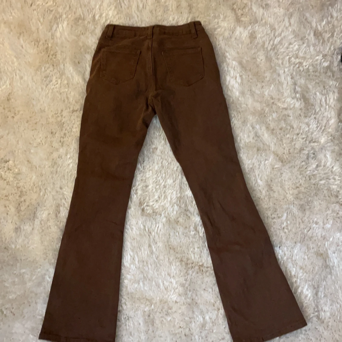 Lågmidjade bruna jeans  - 90