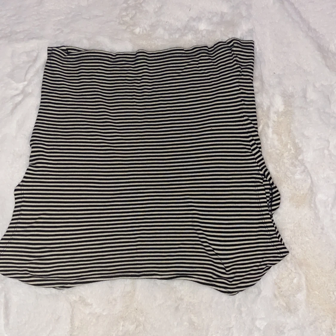 Svart Vit Randig T-Shiry - 90