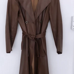 Læderjakke - Brun læderjakke str 36/38