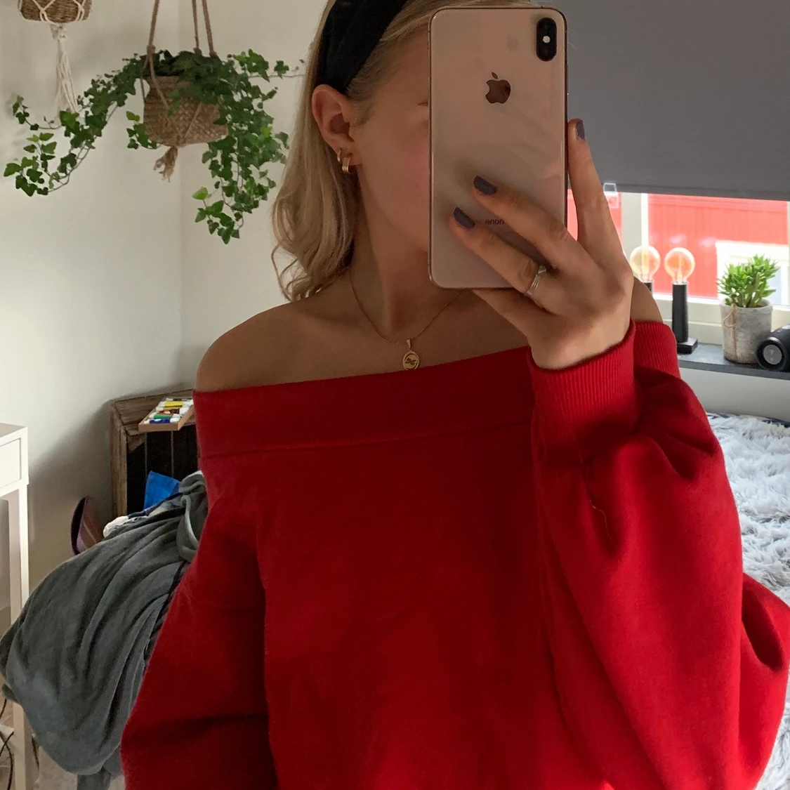 Off shoulder tröja - 90