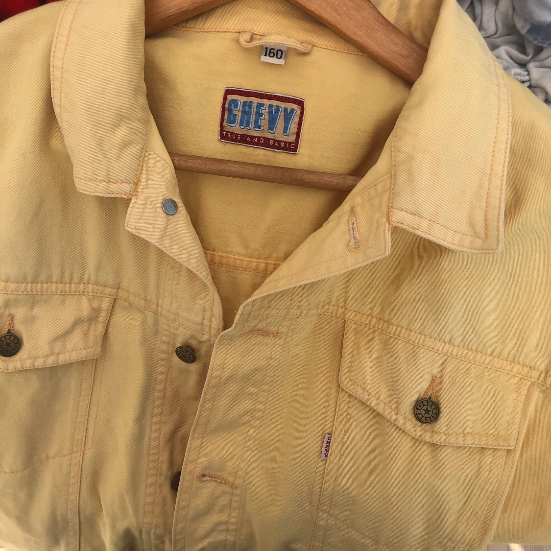 Gul jeansjacka  - 91