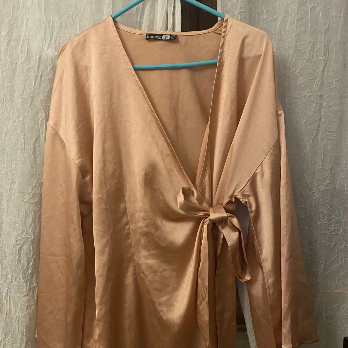 Satin Wrap Dress - 91