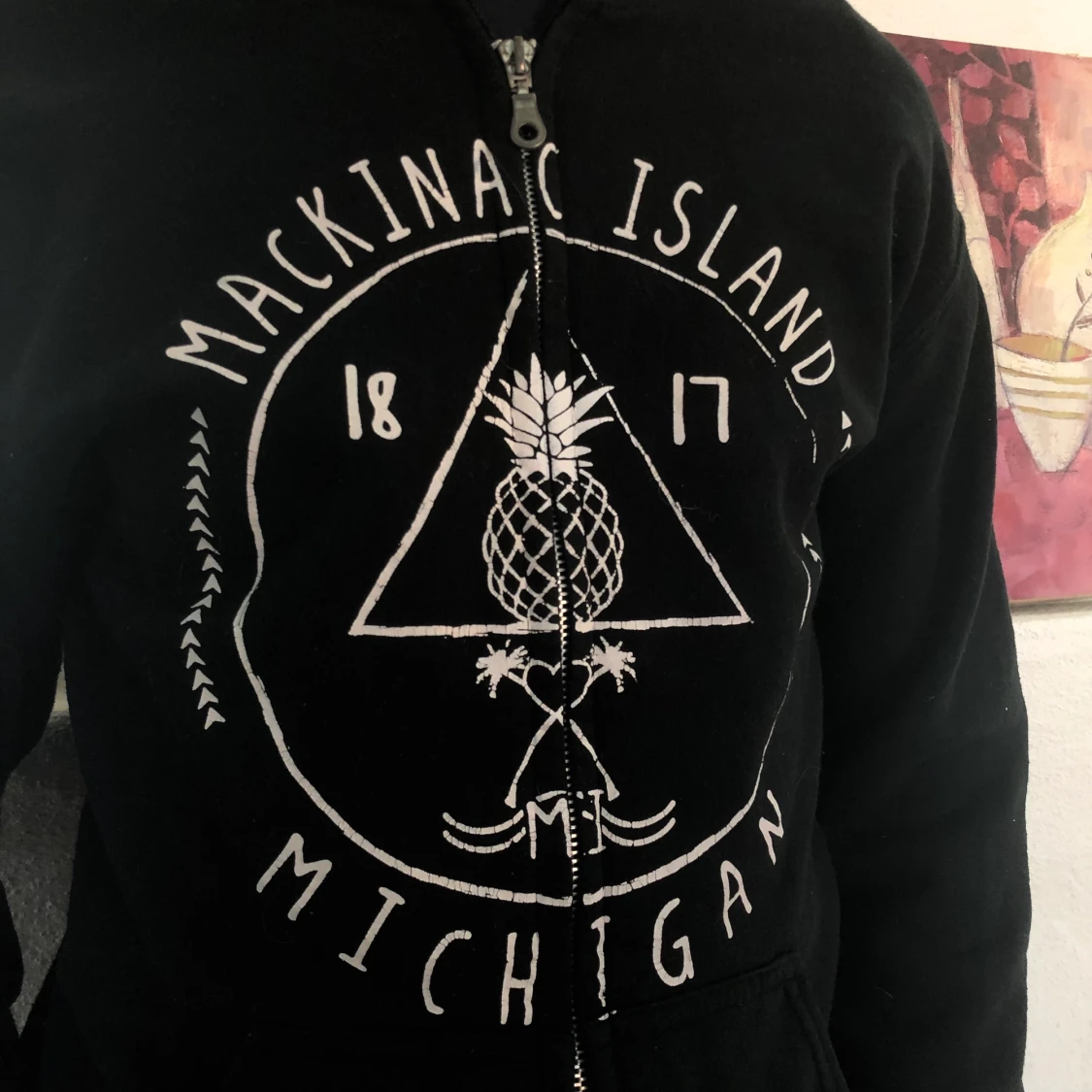 Vintage Michigan Hoodie - 91