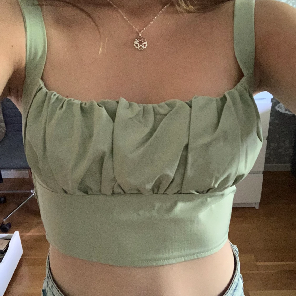 Ljusgrön topp - 90