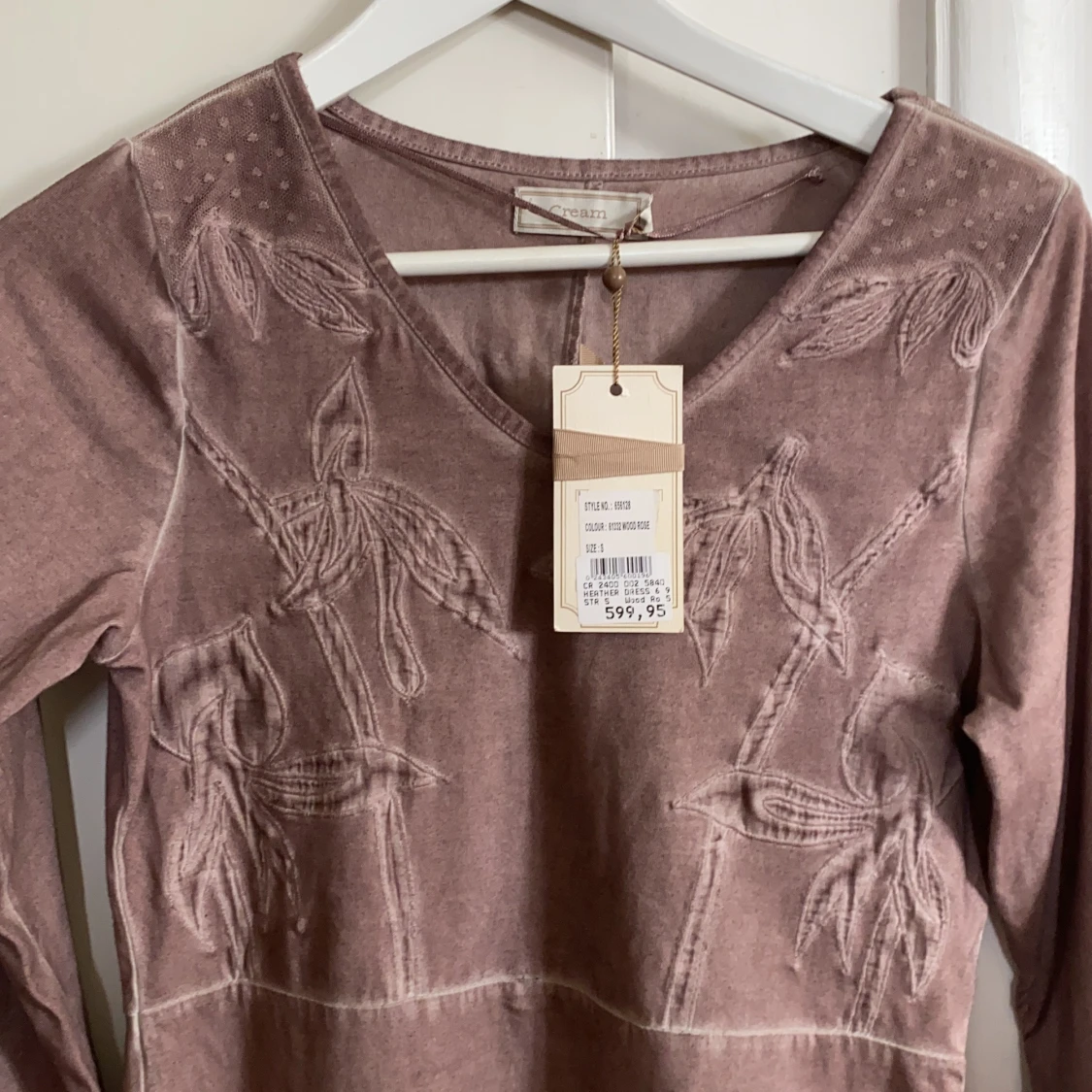 cream klänning S - 90