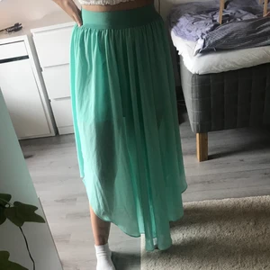 Kjol i mesh - Turkos kjol i mesh tyg från newyorker. Strl 36 men passar en S. Använd men i gott skick.(köpare står för frakt)