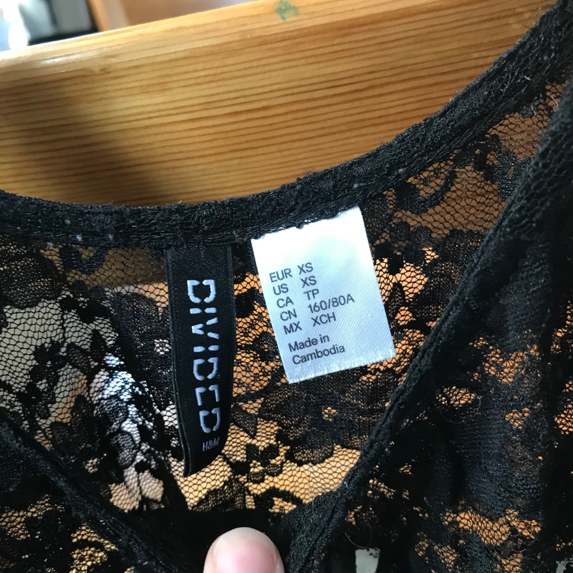 Svart linne storlek XS - 91