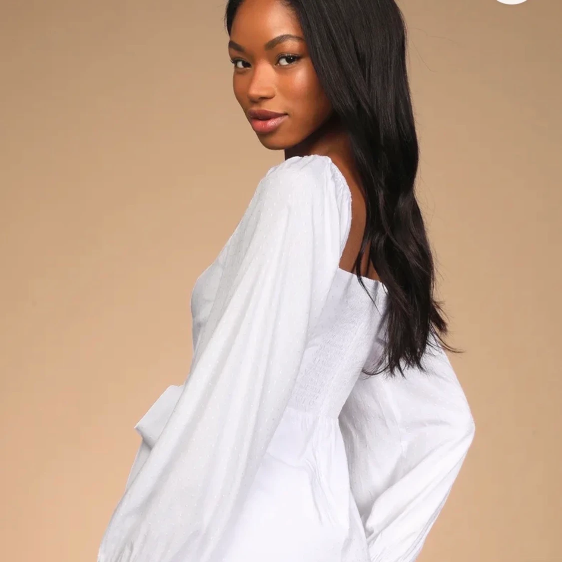 Vit studentklänning  - 90