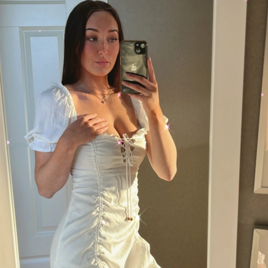 Kortärmad klänning