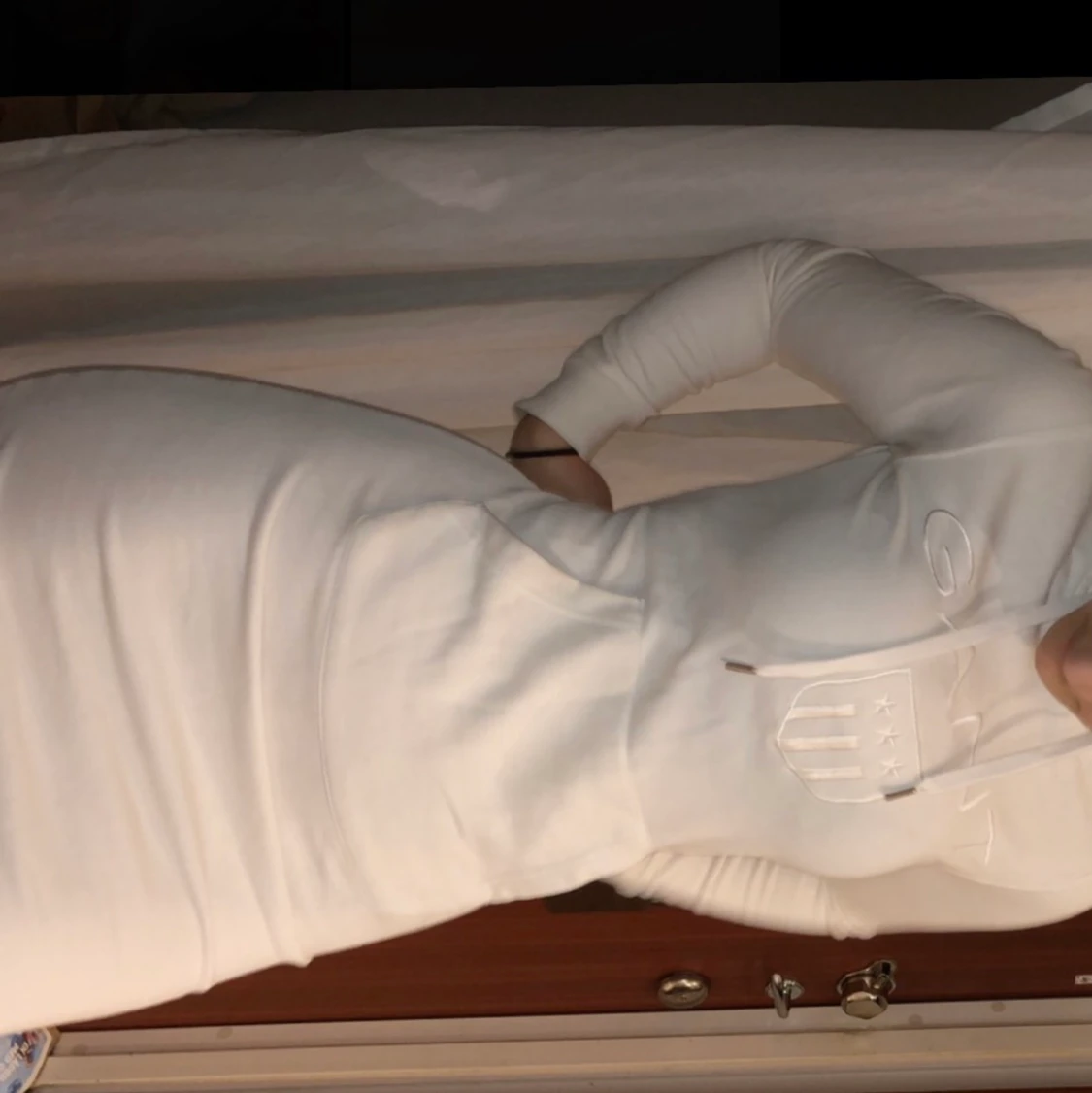 Vit gant klänning  - 90