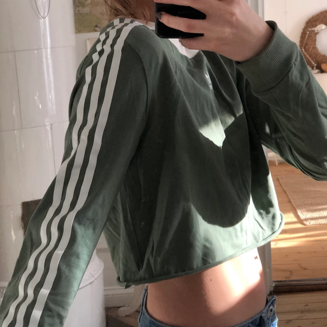 Croppad Adidas-tröja - 90