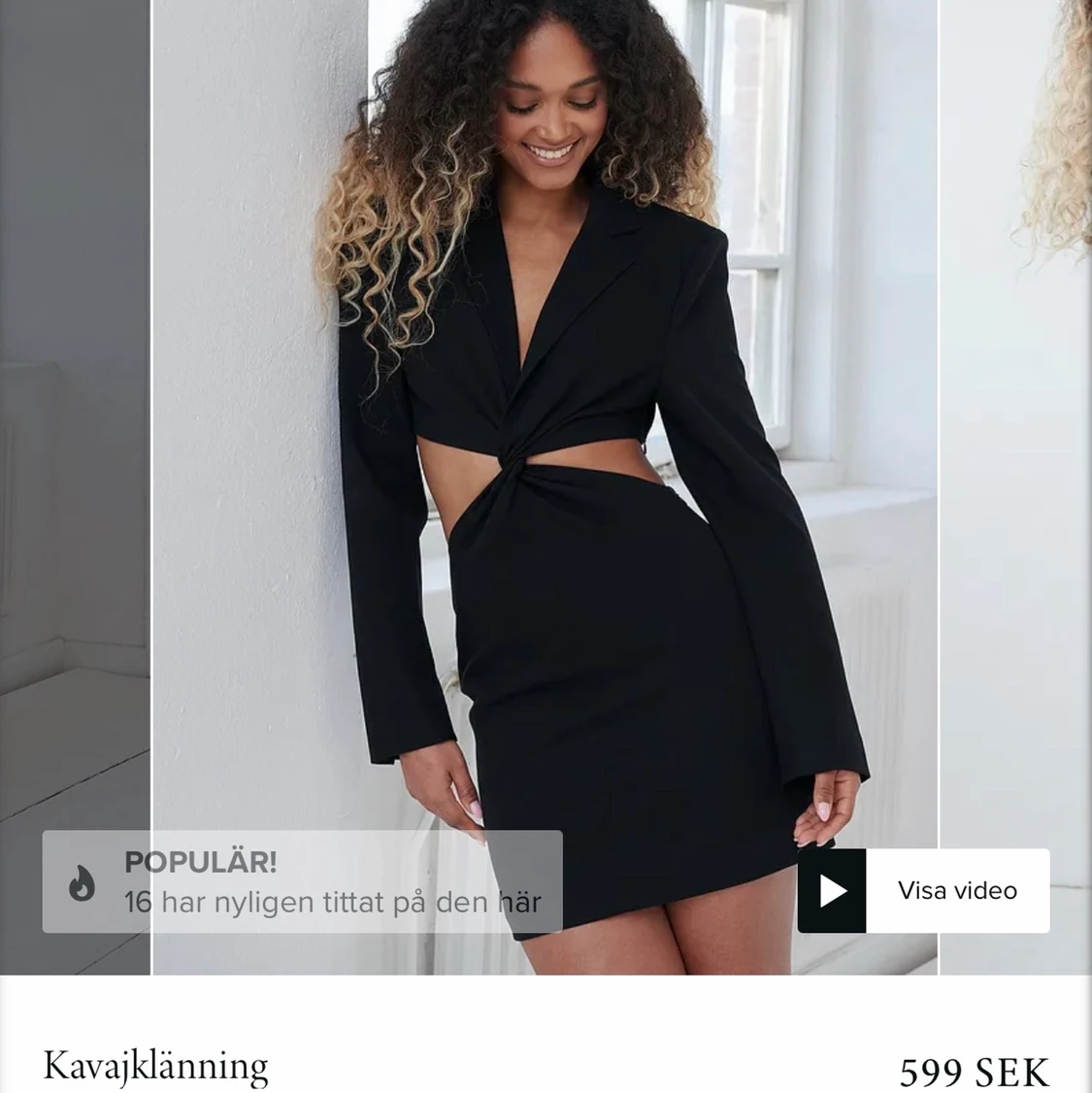 Ny kavajklänning Angelica Blick x nakd