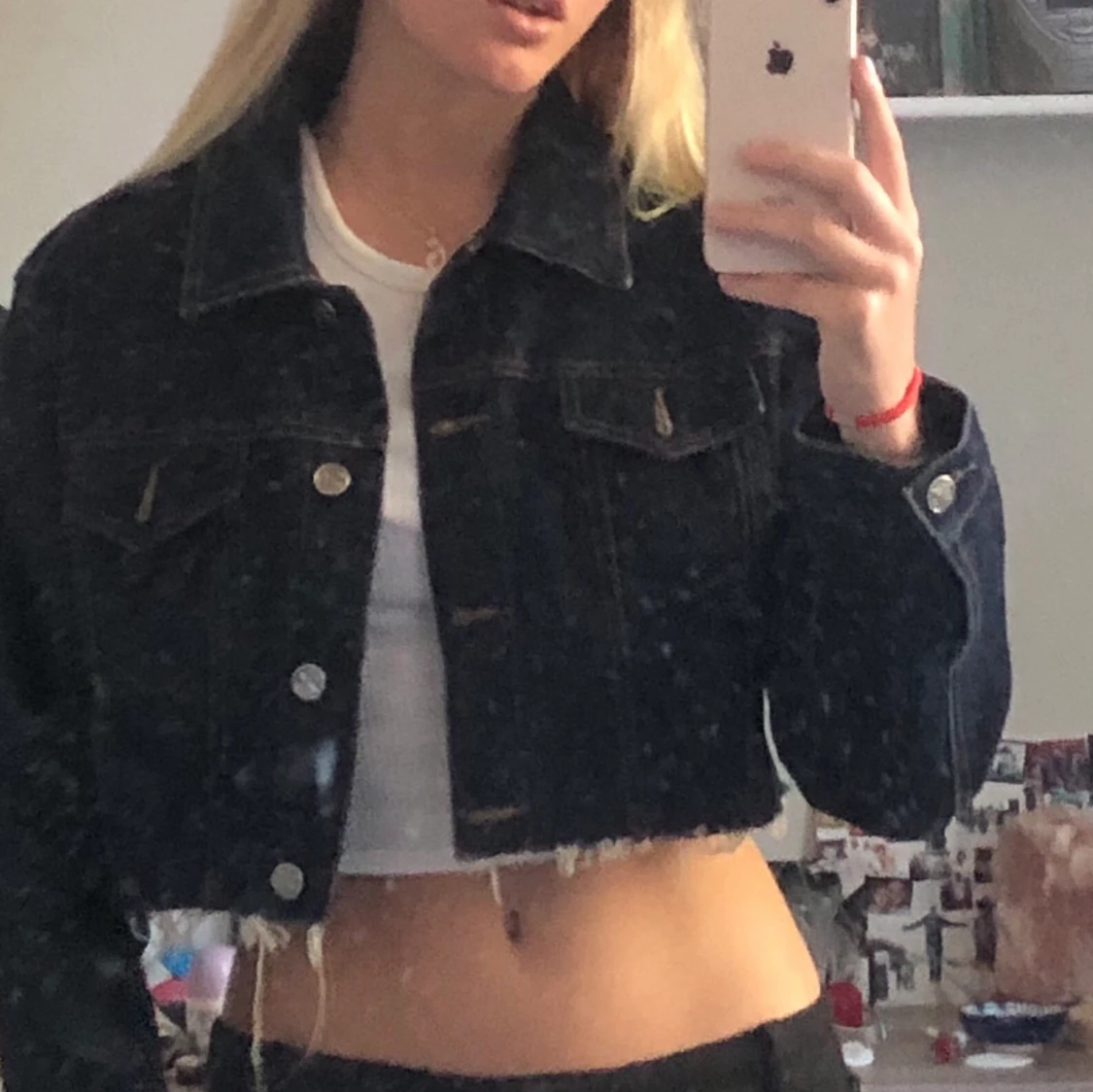 Mörkblå jeansjacka - 91