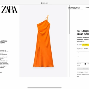 SÖKER DENNA FRÅN ZARA 🙏🏽 - Orange klänning