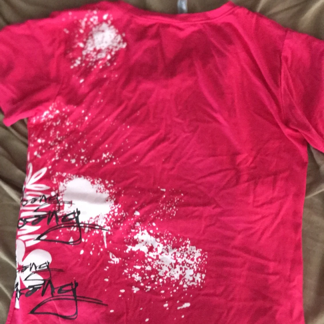 Rosa T shirt med Tryck - 90