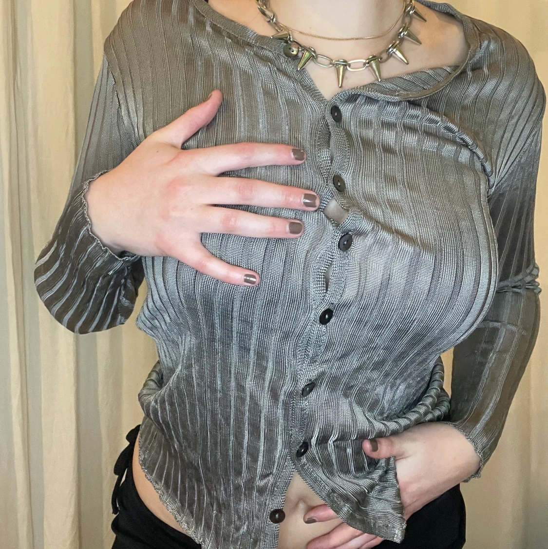 y2k futuristic skjorta - 90