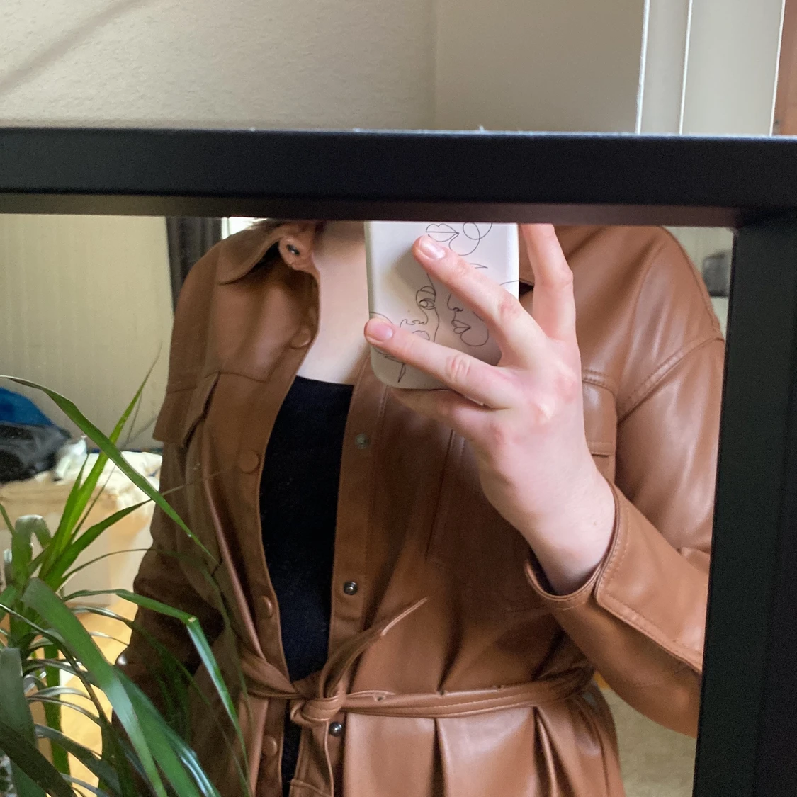 Brun läderjacka från Zara - 91