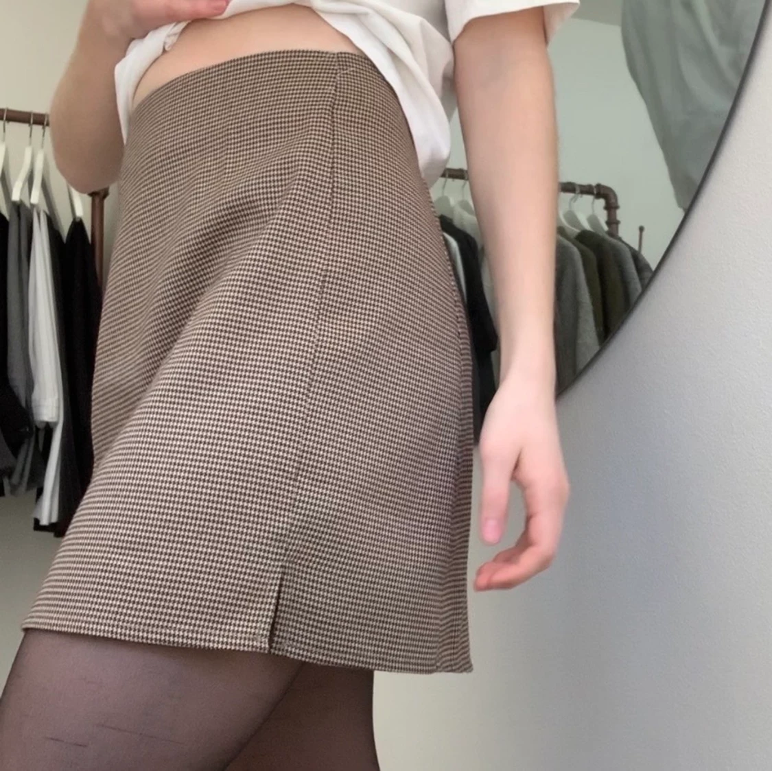 Missguided kjol hundtandsmönstrad